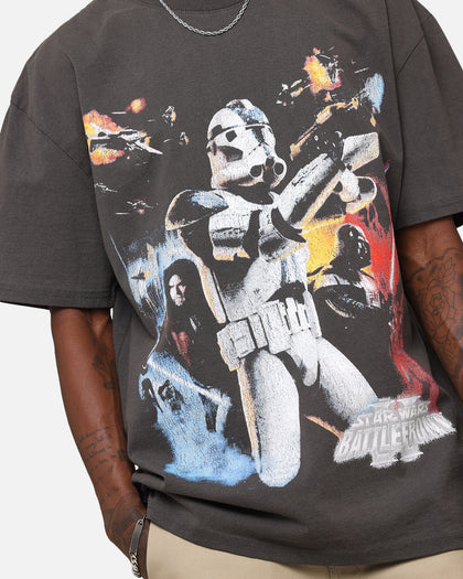American Thrift Star Wars Battlefront 2 Heavy T-Shirt Black Wash