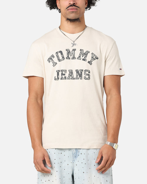 Tommy Jeans Regular Paisley College T-Shirt Newsprint