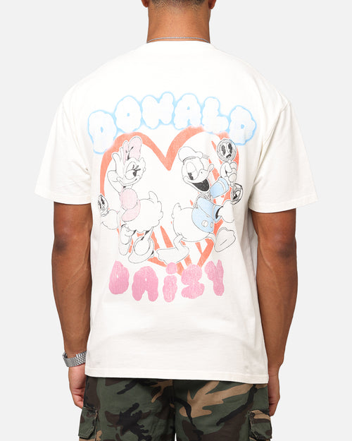 Goat Crew Disney's Daisy Duck & Donald Duck Heavyweight T-Shirt Off White