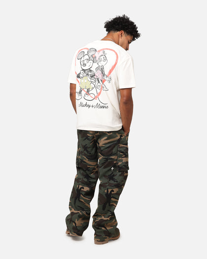 Goat Crew Disney’s Mickey Mouse & Minnie Mouse Heavyweight T-Shirt Off White