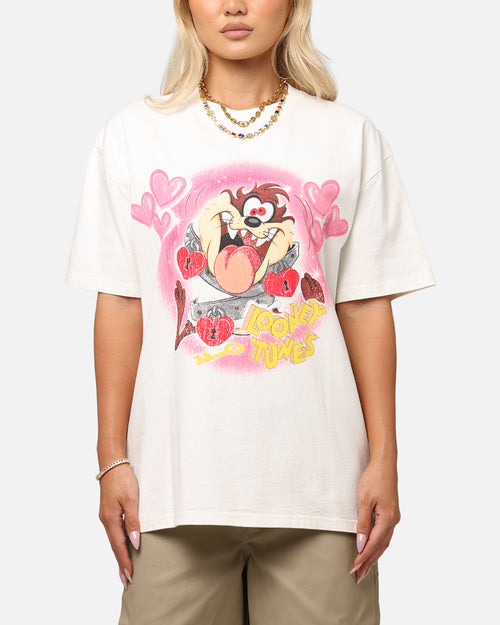 Goat Crew X Warner Bros. Looney Tunes In Love Looney Heavy T-Shirt Off White