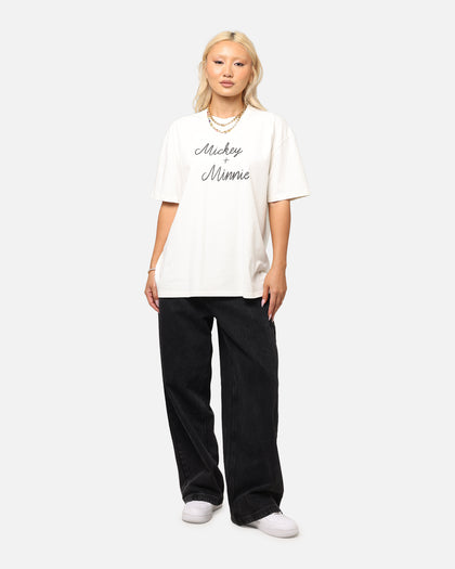 Goat Crew Disney’s Mickey Mouse & Minnie Mouse Heavy T-Shirt Off White