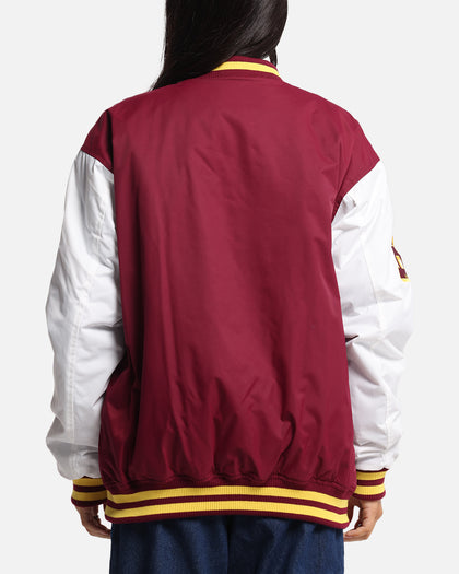 Bleacher Athletic Brisbane Broncos NRL 1908 Baseball Varsity Jacket Official Team Colour