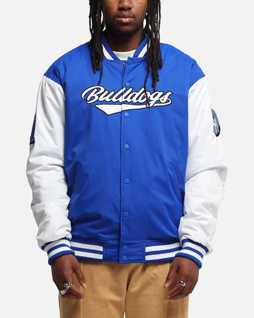 Bleacher Athletic Canterbury-Bankstown Bulldogs NRL 1908 Baseball Varsity Jacket Official Team Colour