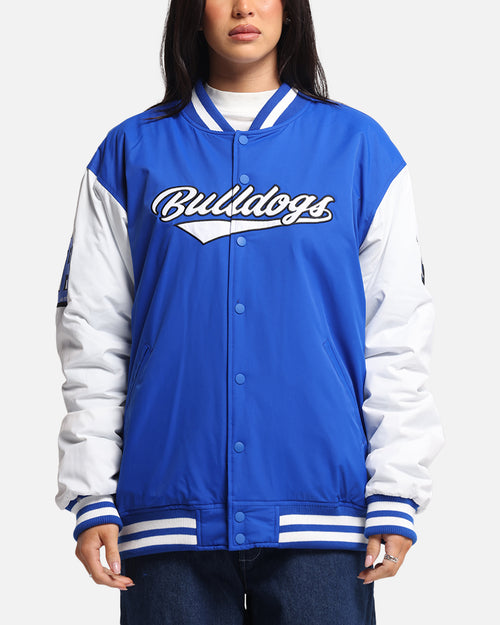 Bleacher Athletic Canterbury-Bankstown Bulldogs NRL 1908 Baseball Varsity Jacket Official Team Colour