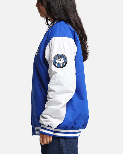 Bleacher Athletic Canterbury-Bankstown Bulldogs NRL 1908 Baseball Varsity Jacket Official Team Colour