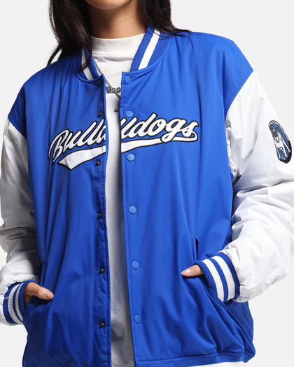 Bleacher Athletic Canterbury-Bankstown Bulldogs NRL 1908 Baseball Varsity Jacket Official Team Colour