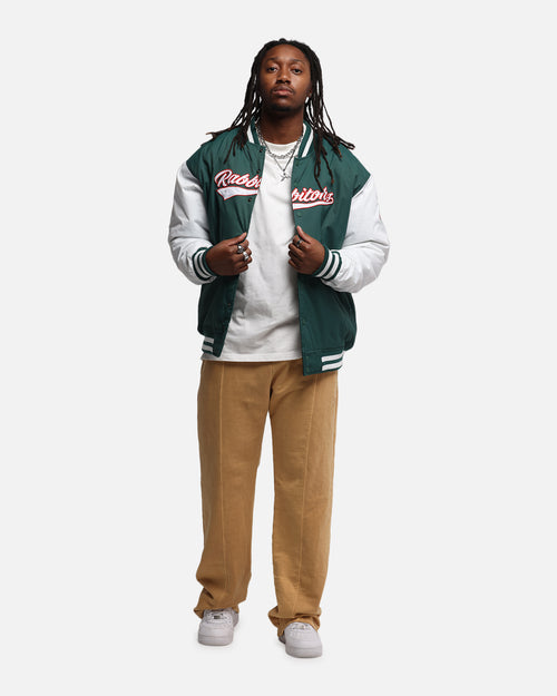 Bleacher Athletic South Sydney Rabbitohs NRL 1908 Baseball Varsity Jacket Official Team Colour