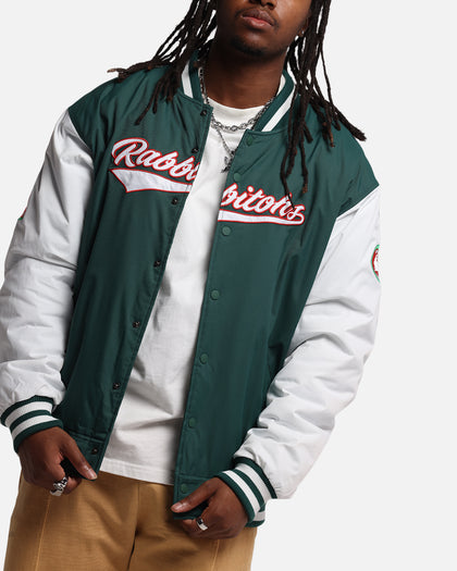 Bleacher Athletic South Sydney Rabbitohs NRL 1908 Baseball Varsity Jacket Official Team Colour