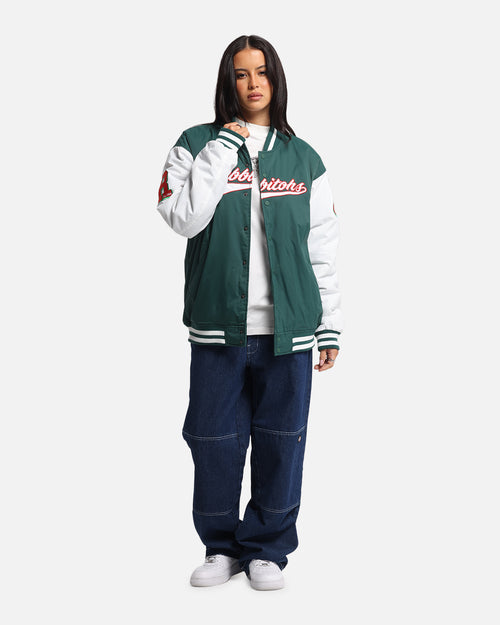 Bleacher Athletic South Sydney Rabbitohs NRL 1908 Baseball Varsity Jacket Official Team Colour
