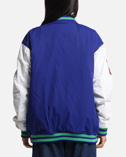 Bleacher Athletic New Zealand Warriors NRL 1908 Baseball Varsity Jacket Official Team Colour