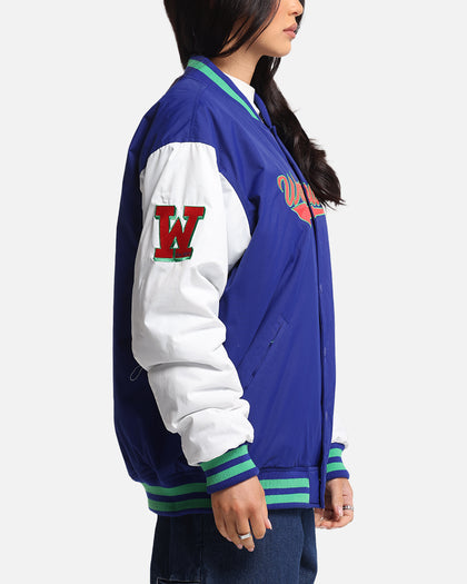 Bleacher Athletic New Zealand Warriors NRL 1908 Baseball Varsity Jacket Official Team Colour