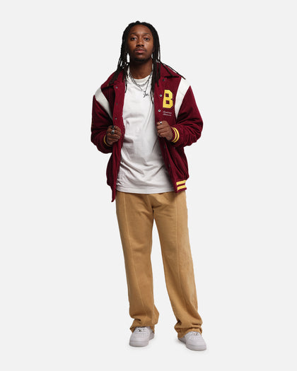 Bleacher Athletic Brisbane Broncos NRL 1908 Corduroy Varsity Jacket Official Team Colour