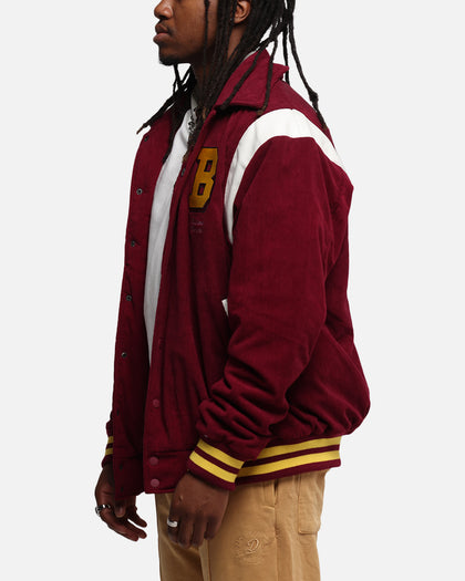 Bleacher Athletic Brisbane Broncos NRL 1908 Corduroy Varsity Jacket Official Team Colour