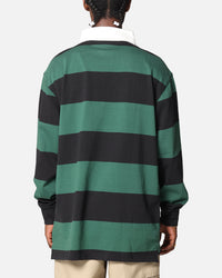 Bleacher Athletic South Sydney Rabbitohs NRL Stripe Rugby Polo Shirt Official Team Colour