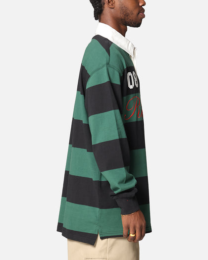 Bleacher Athletic South Sydney Rabbitohs NRL Stripe Rugby Polo Shirt Official Team Colour