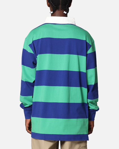 Bleacher Athletic New Zealand Warriors NRL Stripe Rugby Polo Shirt Official Team Colour