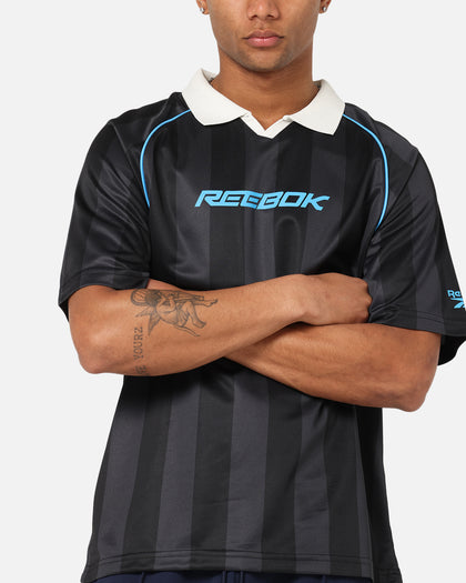 Reebok Retro Footy Polo T-Shirt Black