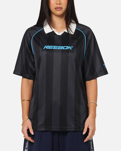 Reebok Retro Footy Polo T-Shirt Black
