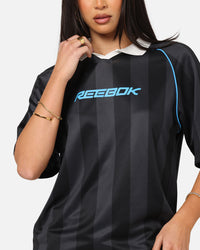 Reebok Retro Footy Polo T-Shirt Black