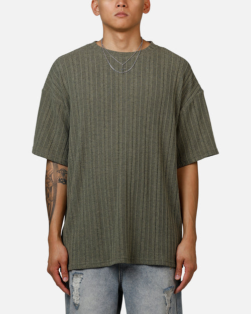 XXIII Rib Knit T-Shirt Olive Marle