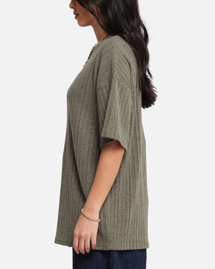 XXIII Rib Knit T-Shirt Olive Marle