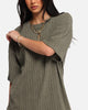 XXIII Rib Knit T-Shirt Olive Marle