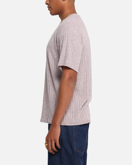 XXIII Rib Knit T-Shirt Pink Marle