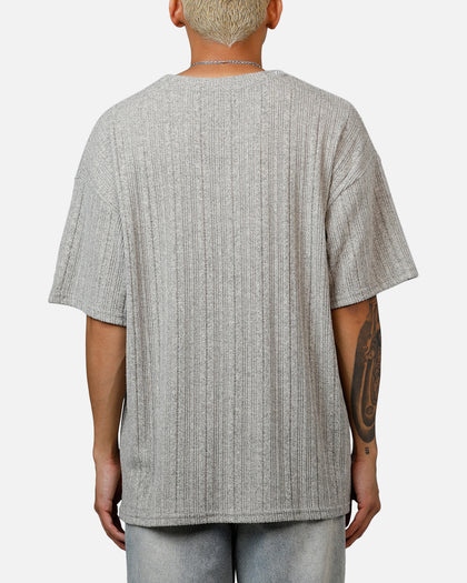 XXIII Rib Knit T-Shirt Grey Marle