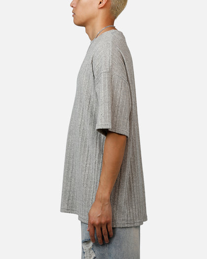 XXIII Rib Knit T-Shirt Grey Marle