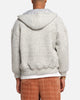 XXIII Boucle Tweed Zip Hoodie Grey Marle