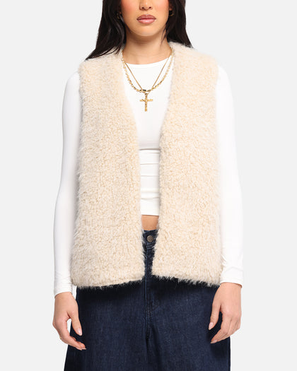 XXIII Fur Vest Cream