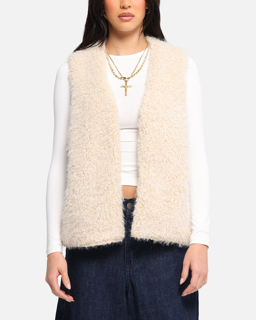XXIII Fur Vest Cream