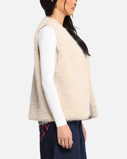 XXIII Fur Vest Cream
