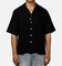 Banx Signature Waffle Button Up Shirt Black