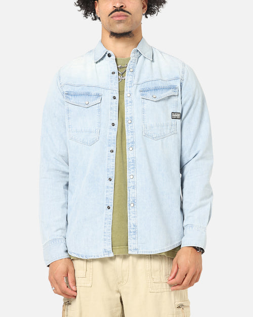 G-Star Dakota Slim Long Sleeve Shirt Faded Blue