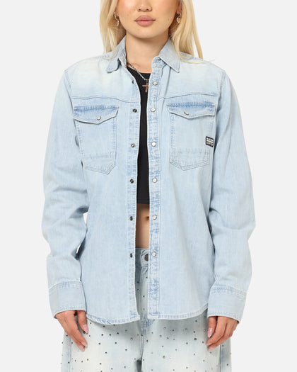 G-Star Dakota Slim Long Sleeve Shirt Faded Blue