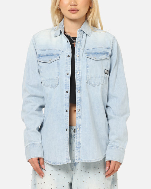 G-Star Dakota Slim Long Sleeve Shirt Faded Blue
