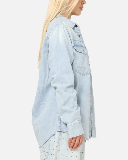 G-Star Dakota Slim Long Sleeve Shirt Faded Blue