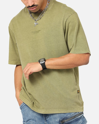 G-STAR CENTER CHEST BOXY - T-shirt basic - lemon/geel