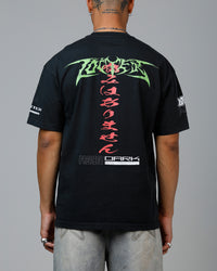 Loiter Project Dark Vintage T-Shirt Black Acidwash