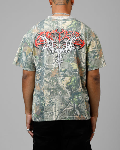 Loiter Tribal Skull Camo T-Shirt Real Tree Camo
