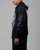 Loiter Tribal Skull Zip Up Hoodie Black