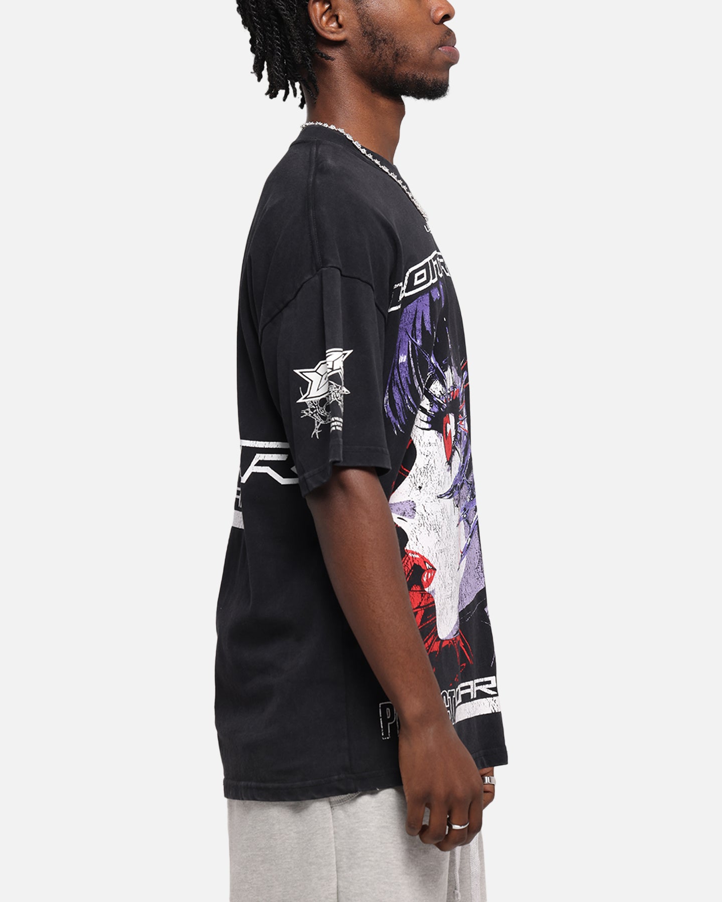Loiter Cybernetics Vintage T-Shirt Black Acidwash | Culture Kings