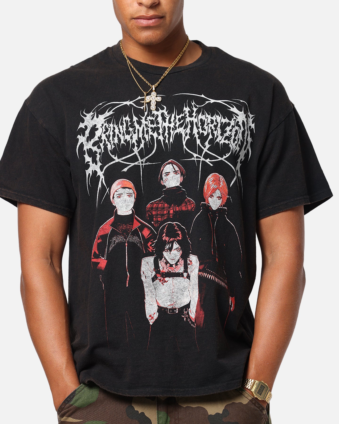 Bring Me The Horizon Theres No Love T-Shirt Black Wash | Culture Kings