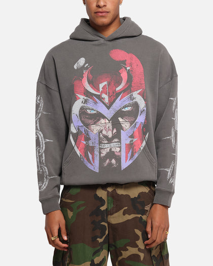 American Thrift Marvel X-Men Magneto Premium Hoodie Washed Charcoal