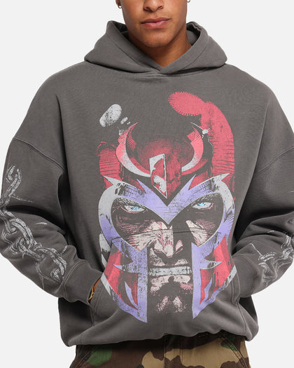 American Thrift Marvel X-Men Magneto Premium Hoodie Washed Charcoal