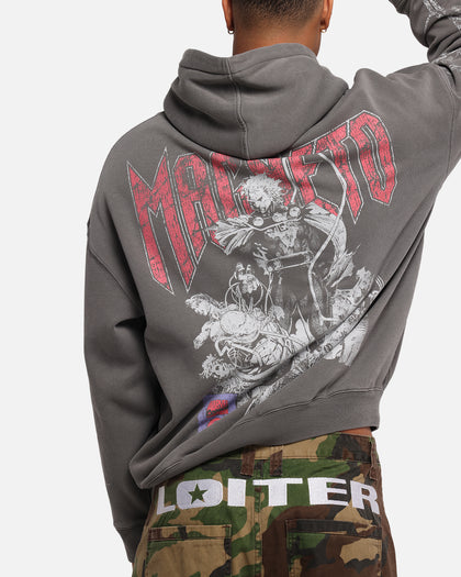 American Thrift Marvel X-Men Magneto Premium Hoodie Washed Charcoal