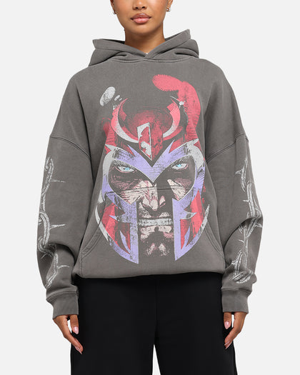 American Thrift Marvel X-Men Magneto Premium Hoodie Washed Charcoal
