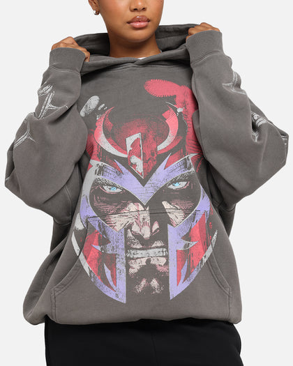 American Thrift Marvel X-Men Magneto Premium Hoodie Washed Charcoal